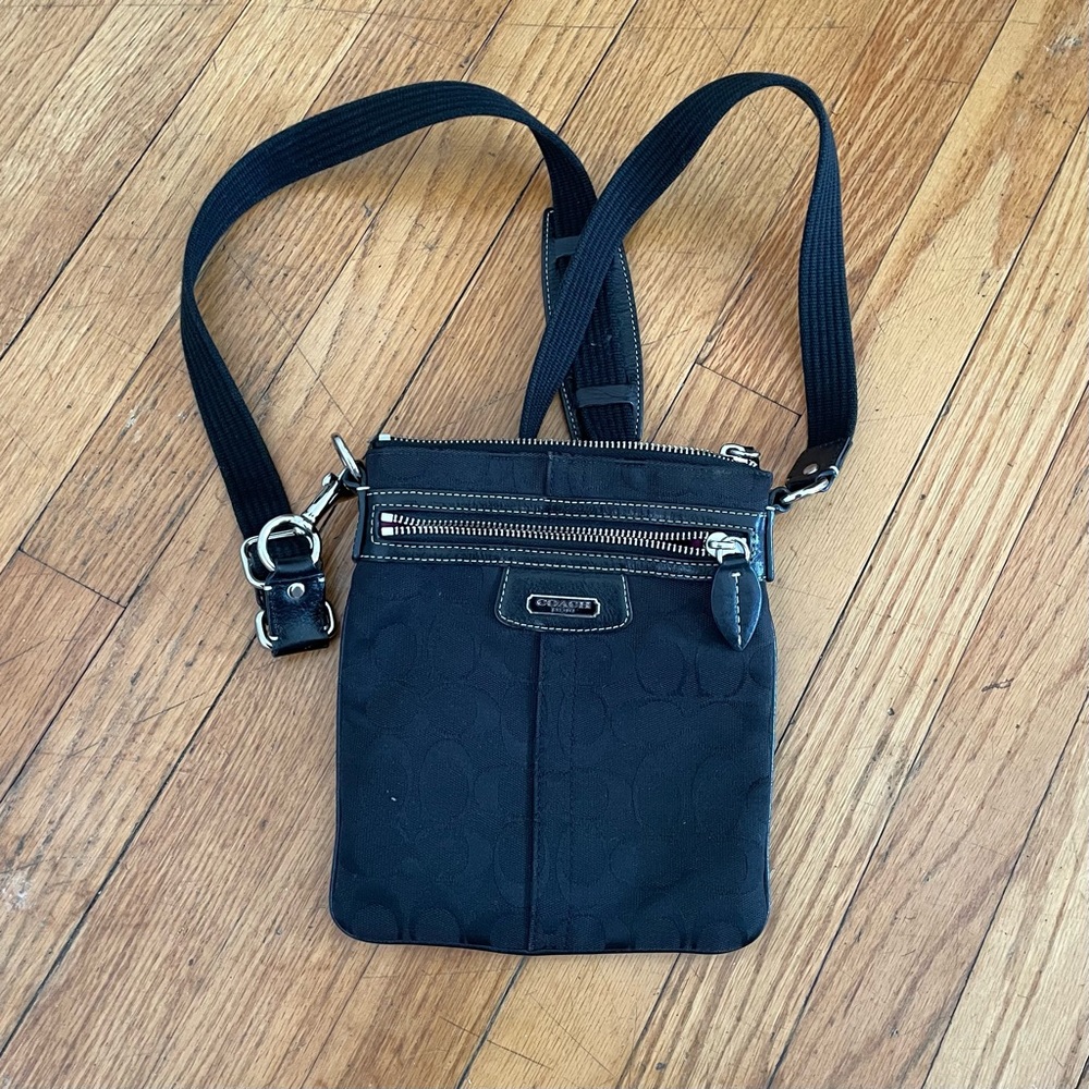 Black Coach Cross body Purse